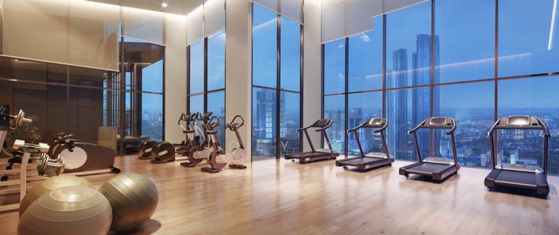 Service Residence for Sale at Twin Tower Residence - Joey C - Gym - PropertyGuru.com.my