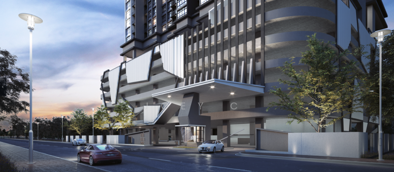 Service Residence for Sale at Twin Tower Residence - Joey C - Main Entrance - PropertyGuru.com.my