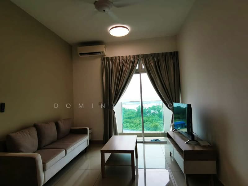 Service Residence for Rent at Meridin Bayvue @ Sierra Perdana - Dominic Chow - Living Room - PropertyGuru.com.my