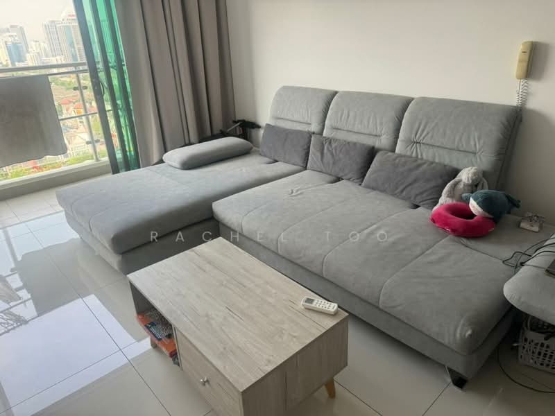 Service Residence for Sale at Greenfield Residence - Rachel Too - Living Room - PropertyGuru.com.my