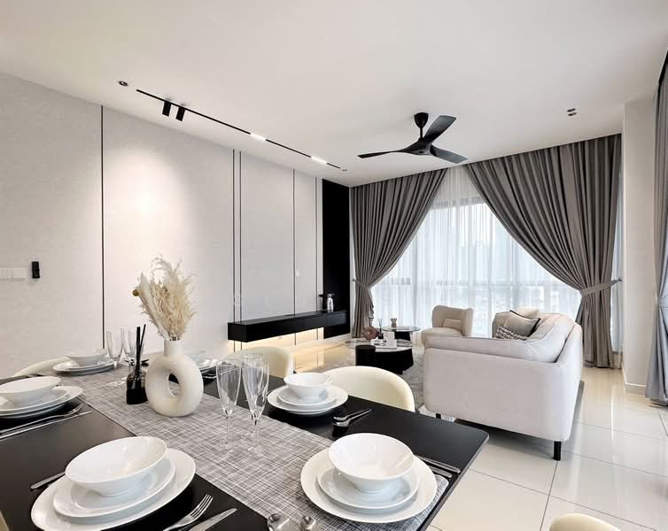 Condominium for Sale at Ren Residences - Eugene Seet - Living Room - PropertyGuru.com.my