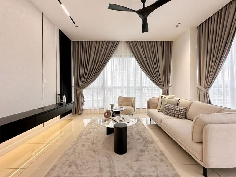 Condominium for Sale at Ren Residences - Eugene Seet - Living Room - PropertyGuru.com.my