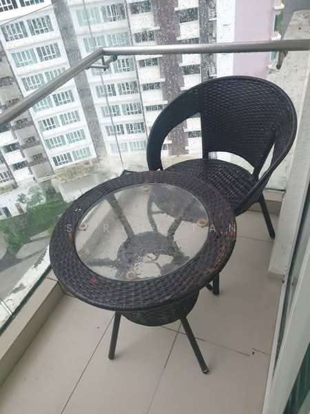 Service Residence for Rent at D'Pristine - Serine Tan - Balcony - PropertyGuru.com.my