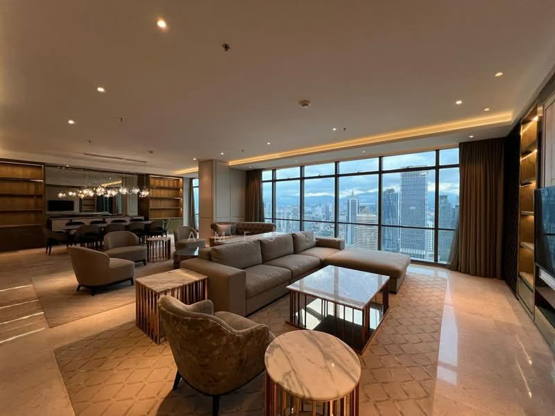 Kediaman Servis untuk Dijual di The Ritz-Carlton Residences - James Lam - Living Room - PropertyGuru.com.my