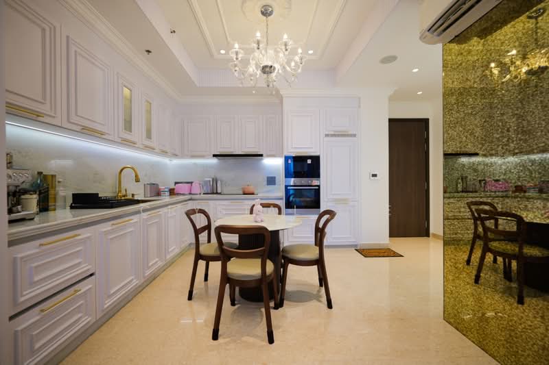 Service Residence for Rent at Marriott Residence @ Gurney - Crystal Tee - Kitchen - PropertyGuru.com.my