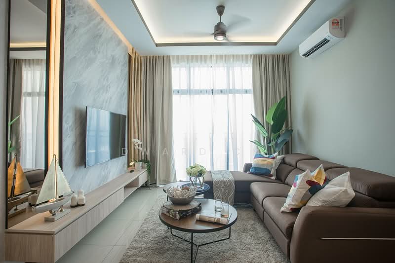 Condominium for Rent at Mutiara Ville - Edward Chu - Living Room - PropertyGuru.com.my
