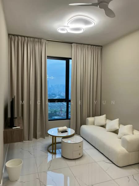 Service Residence for Rent at Cubic Botanical - Michelle Yun - Living Room - PropertyGuru.com.my