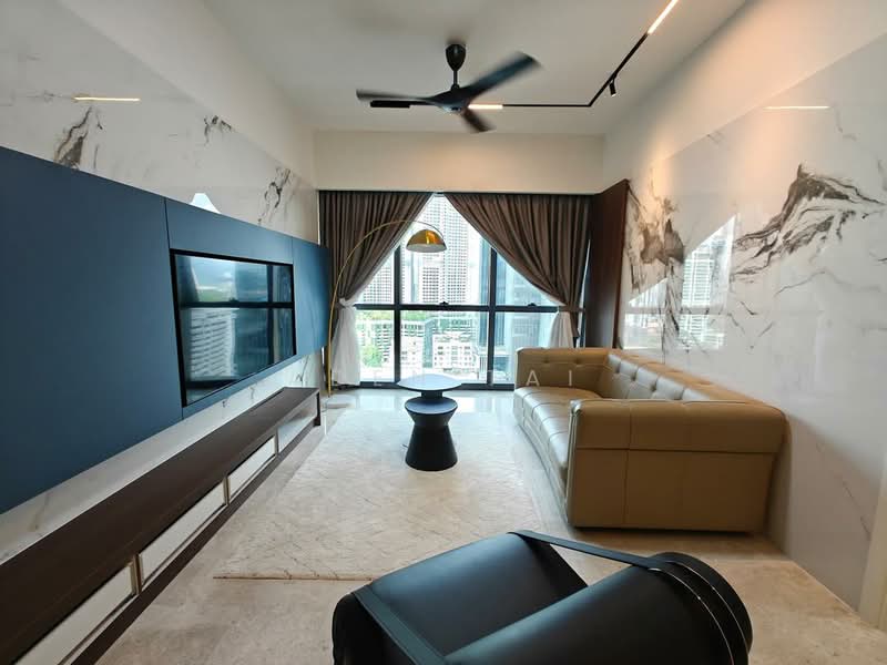 Service Residence for Rent at TRX Residences - Aden Tai - Living Room - PropertyGuru.com.my