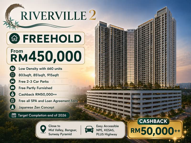 Kondominium untuk Dijual di RV2 Residence (Riverville Residences 2) - Aiden Kong - Exterior - PropertyGuru.com.my