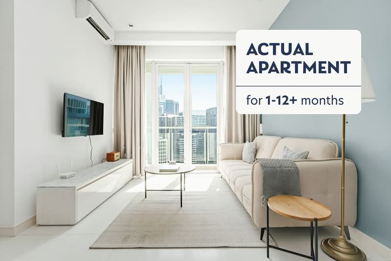Condominium for Rent at Marc Residence - Blueground Malaysia - Living Room - PropertyGuru.com.my