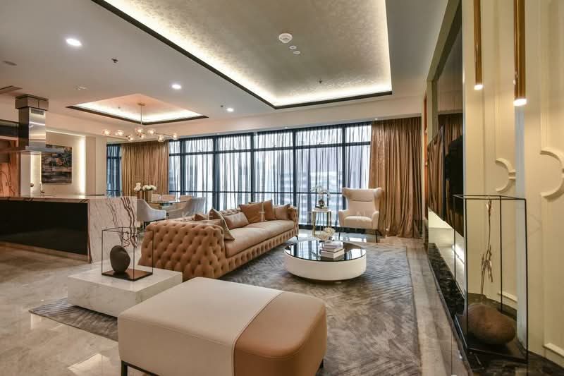 Service Residence for Rent at The Ritz-Carlton Residences - Kent Tan - Living Room - PropertyGuru.com.my