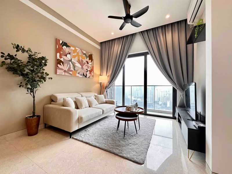 Service Residence for Sale at Arena Residences - James Voon - Living Room - PropertyGuru.com.my