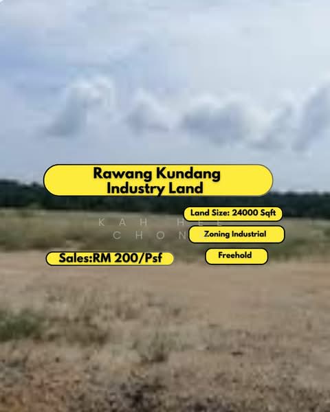 Industrial Land for Sale in Rawang (Selangor) - Kah Hee Chong - PropertyGuru.com.my
