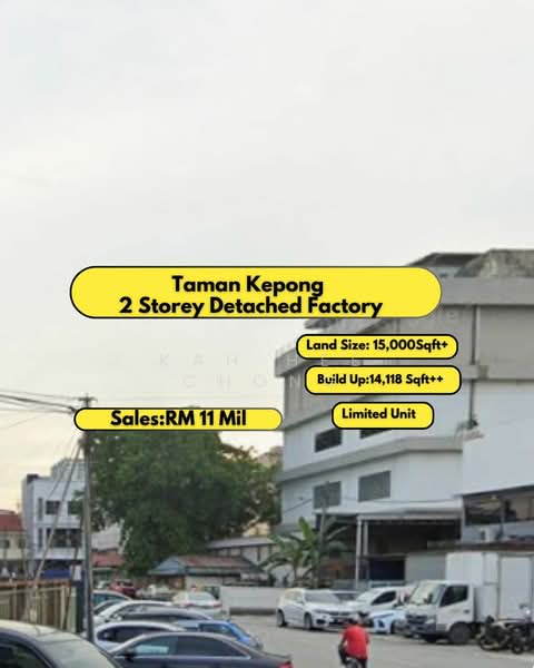 Semi-D Factory for Sale in Kepong (Kuala Lumpur) - Kah Hee Chong - Exterior - PropertyGuru.com.my