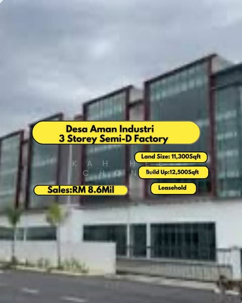 Semi-D Factory for Sale in Kepong (Kuala Lumpur) - Kah Hee Chong - PropertyGuru.com.my