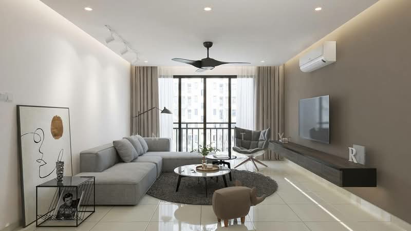 R&F Princess Cove Phase 3-New Casa Suites untuk Untuk Dijual - RM 430,000, Mac 2026 - Living Room - PropertyGuru.com.my