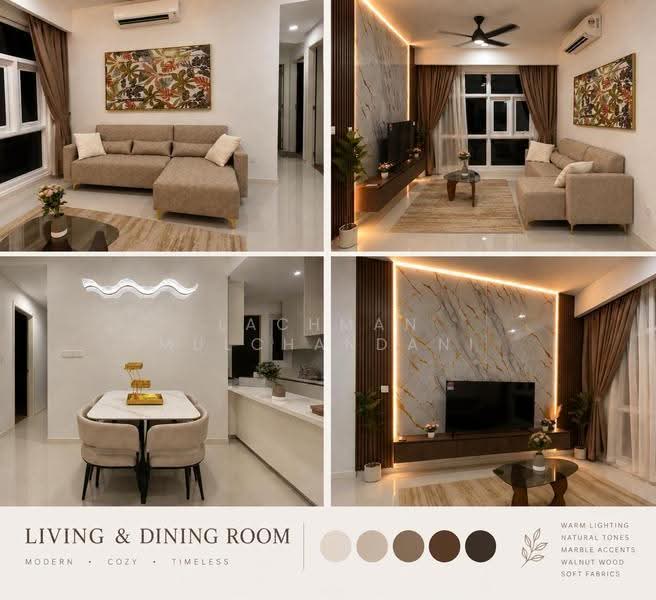 Service Residence for Rent at Met 1 Residences - Lachman Mulchandani - Living Room - PropertyGuru.com.my