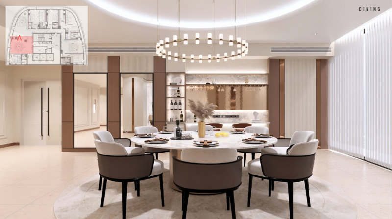 Service Residence for Sale at K Residence @ KLCC - Jmee Poh - Dining Room - PropertyGuru.com.my