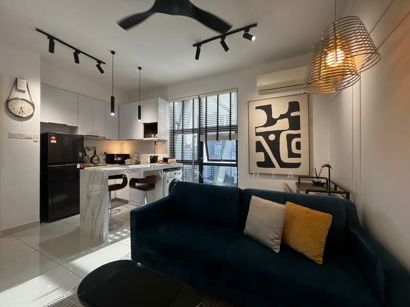 Servis Apartment untuk Disewa di Arte Mont Kiara - Kalvyn Chia - Living Room - PropertyGuru.com.my