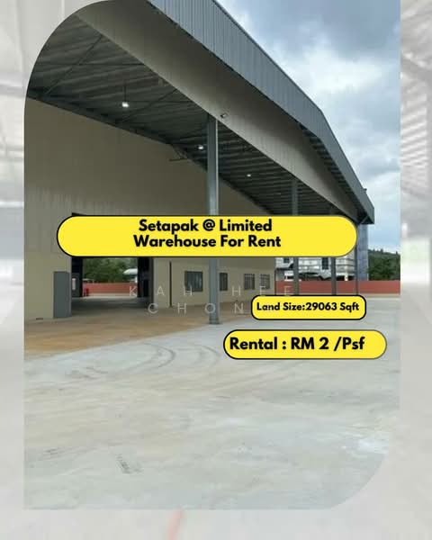 Untuk Disewa - Very Limited Setapak Warehouse Factory For Rent