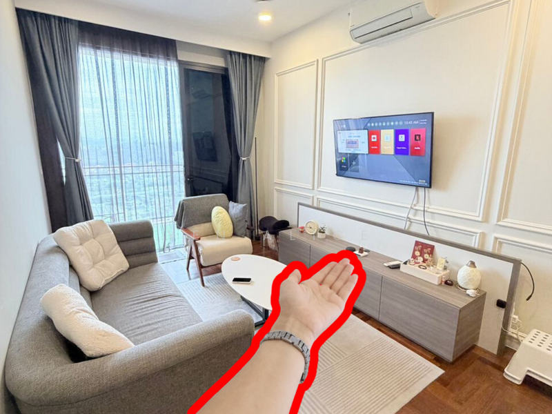 Service Residence for Rent at Bloomsvale Menara Vista Petaling - Yen Alice - Living Room - PropertyGuru.com.my