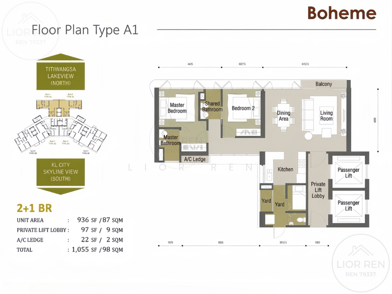 Servis Apartment untuk Dijual di Setia SKY Residences - Lior Ren - PropertyGuru.com.my