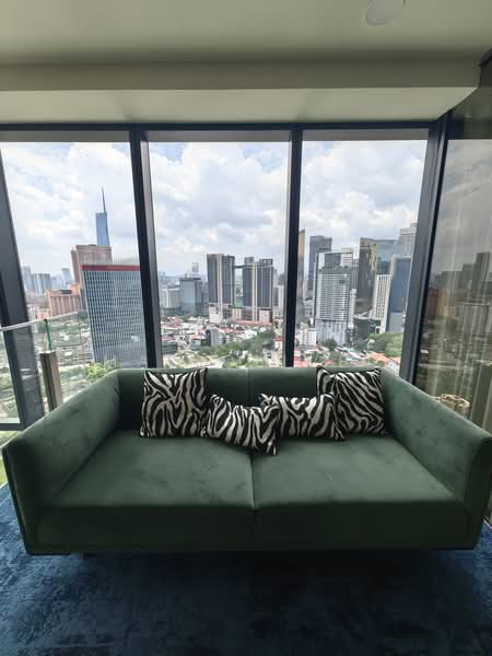 Service Residence for Sale at TRX Residences - Mak Oliver - Living Room - PropertyGuru.com.my