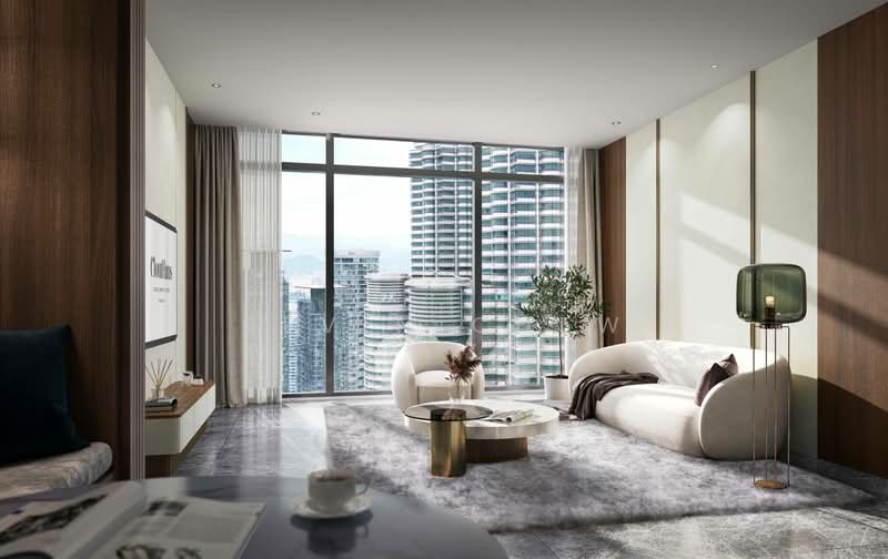 Service Residence for Sale at CloutHaus Residences - Kevin Chew - Living Room - PropertyGuru.com.my