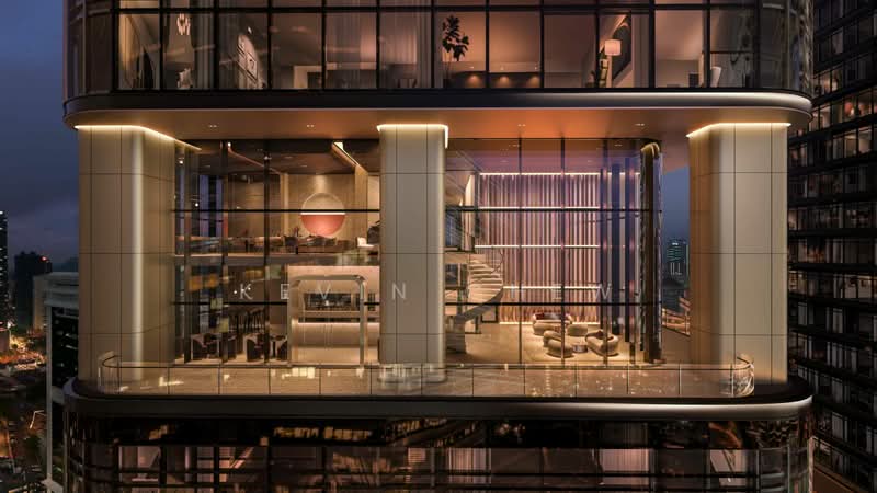 Service Residence for Sale at CloutHaus Residences - Kevin Chew - Living Room - PropertyGuru.com.my