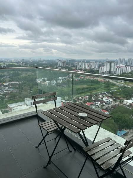 Service Residence for Rent at Pinnacle Tower - Wil Mong - Balcony - PropertyGuru.com.my