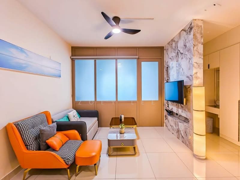 Service Residence for Sale at Teega Suites - Zoey Lee - Living Room - PropertyGuru.com.my