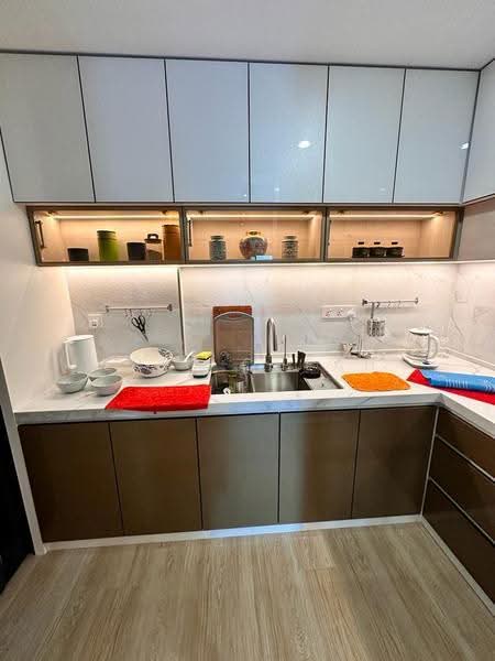 Kondominium untuk Disewa di Queens Residences Q1 @ Queens Waterfront - Eric Cheah - Kitchen - PropertyGuru.com.my