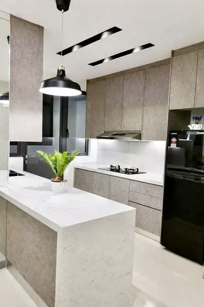 Servis Apartment untuk Disewa di United Point (Residensi Berpadu) - Rex Tan - Kitchen - PropertyGuru.com.my