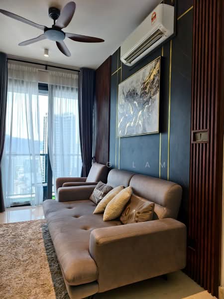 Servis Apartment untuk Disewa di Marriott Residence @ Gurney - Shing Lam - Living Room - PropertyGuru.com.my
