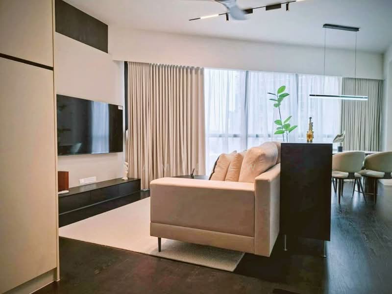 Servis Apartment untuk Disewa di Core Residence @ TRX - Jamie Aw - Living Room - PropertyGuru.com.my