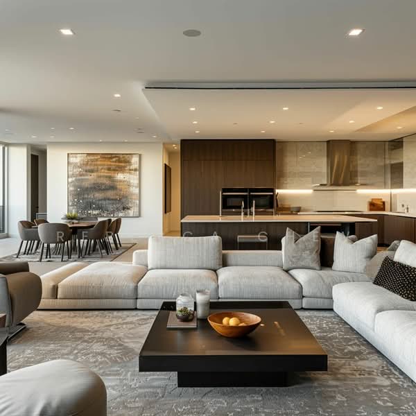 KLCC KLCC [Best] AirBnb FREEHOLD FULLY FURNISHED HIGH ROI 15% 0DOWNPAYMENT FOREIGNER CAN BUY untuk Untuk Dijual - RM 550,000, Mac 2026 - Living Room - PropertyGuru.com.my