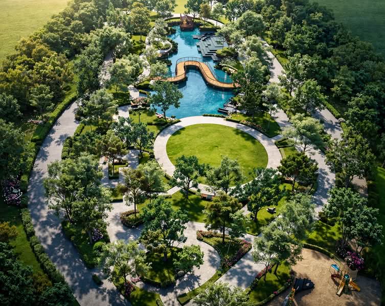 Doorsteps to Wellness Park & Lake