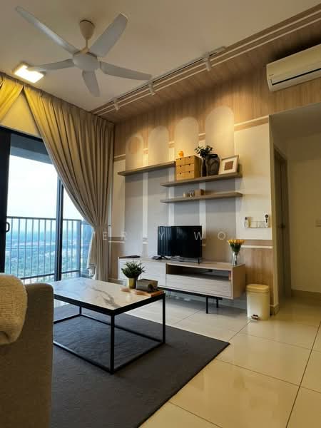 Service Residence for Rent at Setia City Residences - Beverly Wong - Living Room - PropertyGuru.com.my