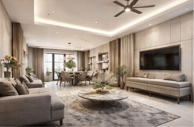 2-storey Terraced House for Sale in Samarahan (Sarawak) - Leslie Loi - Living Room - PropertyGuru.com.my