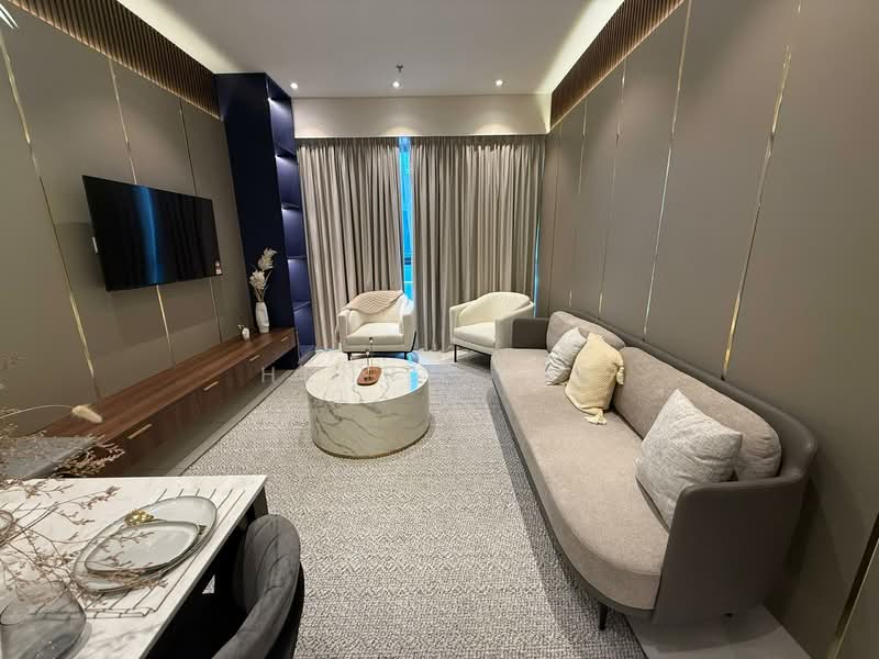 Service Residence for Sale at Golden Crown Residence - Henry Yap - Living Room - PropertyGuru.com.my