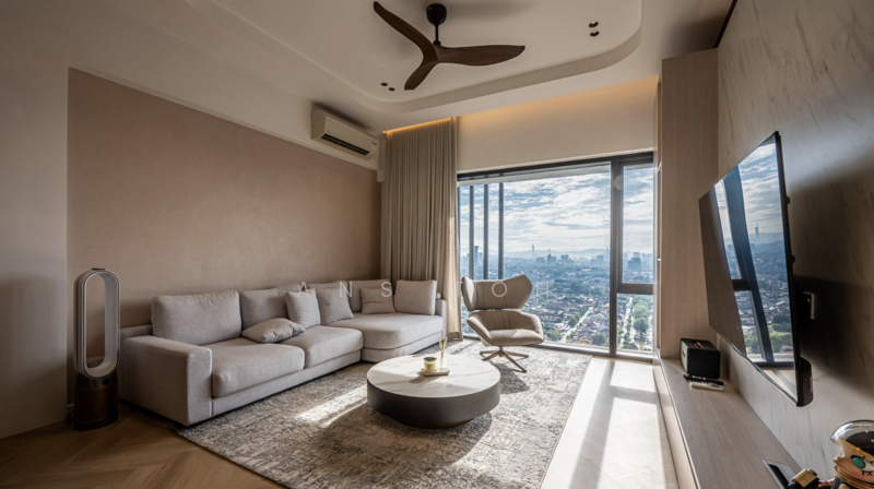 Reflection Residences untuk Untuk Dijual - RM 620,000, Mac 2026 - Living Room - PropertyGuru.com.my