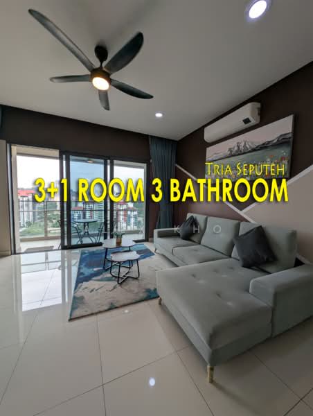 Kondominium untuk Disewa di TRIA Seputeh in 9 Seputeh, Kuala Lumpur - Alex Kho - Living Room - PropertyGuru.com.my