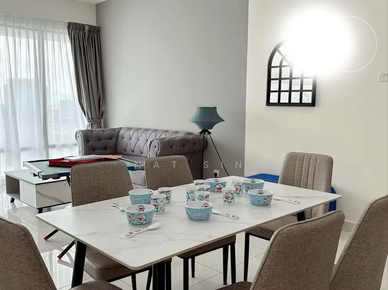 Service Residence for Sale at Southkey Mosaic - Nat Sin - Living Room - PropertyGuru.com.my