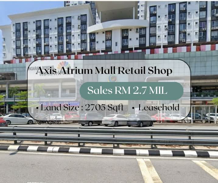 For Sale - Ampang Cheras @Dtaran Dwitasik Sri Kembangan Retail Shop Office For Sales
