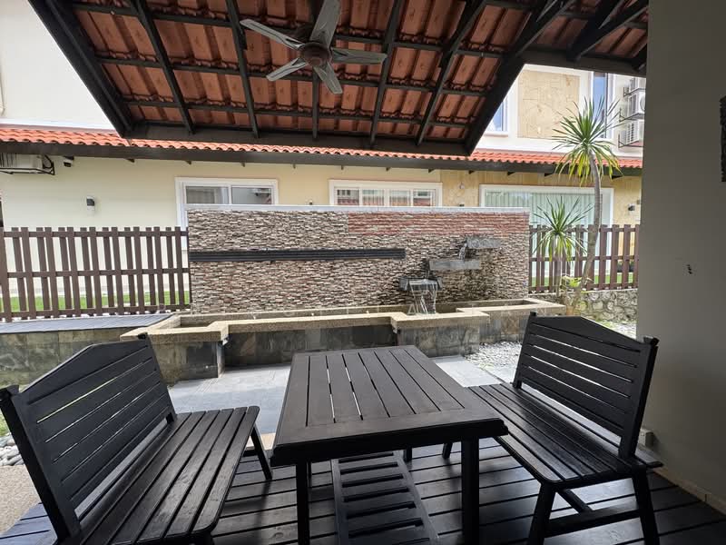 Semi-Detached House for Rent in Setia Eco Park (Setia Alam) - Priscilla Tan - Living Area - Soothing Water Feature - PropertyGuru.com.my