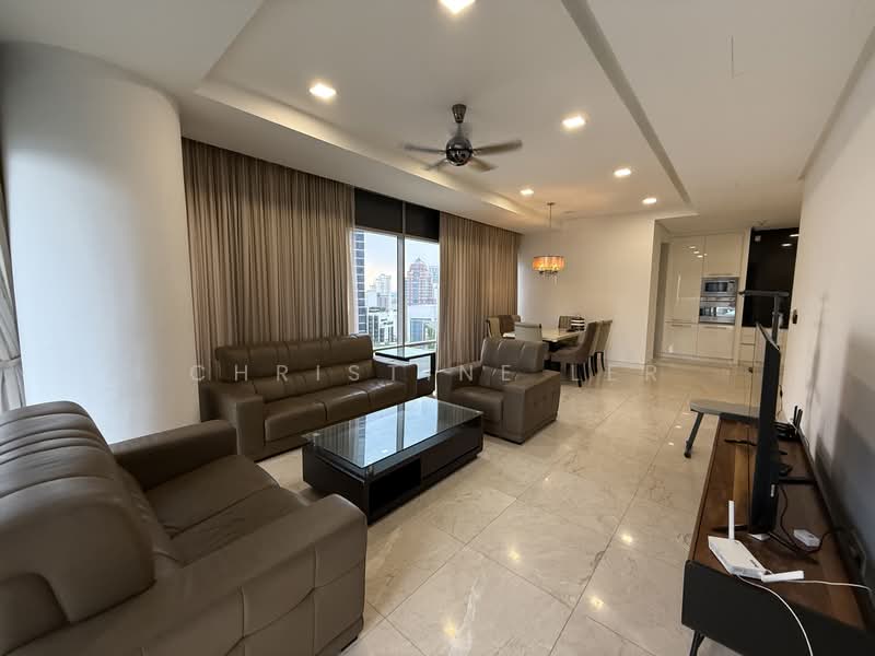 Service Residence for Rent at Pavilion Residences - Christine Ler - Living Room - PropertyGuru.com.my