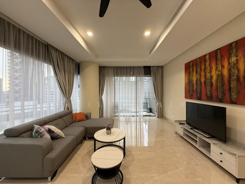 Service Residence for Rent at Pavilion Residences - Christine Ler - Living Room - PropertyGuru.com.my