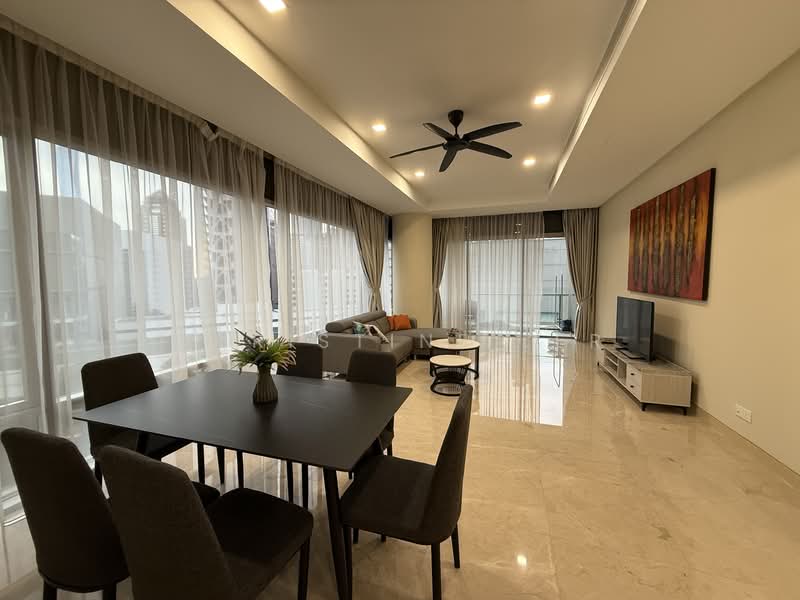 Service Residence for Rent at Pavilion Residences - Christine Ler - Living Room - PropertyGuru.com.my