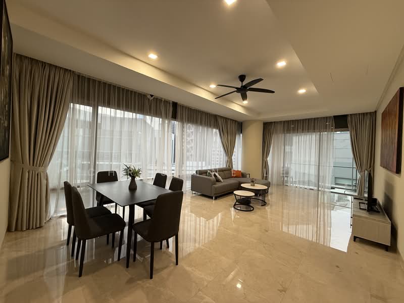 Service Residence for Rent at Pavilion Residences - Christine Ler - Living Room - PropertyGuru.com.my