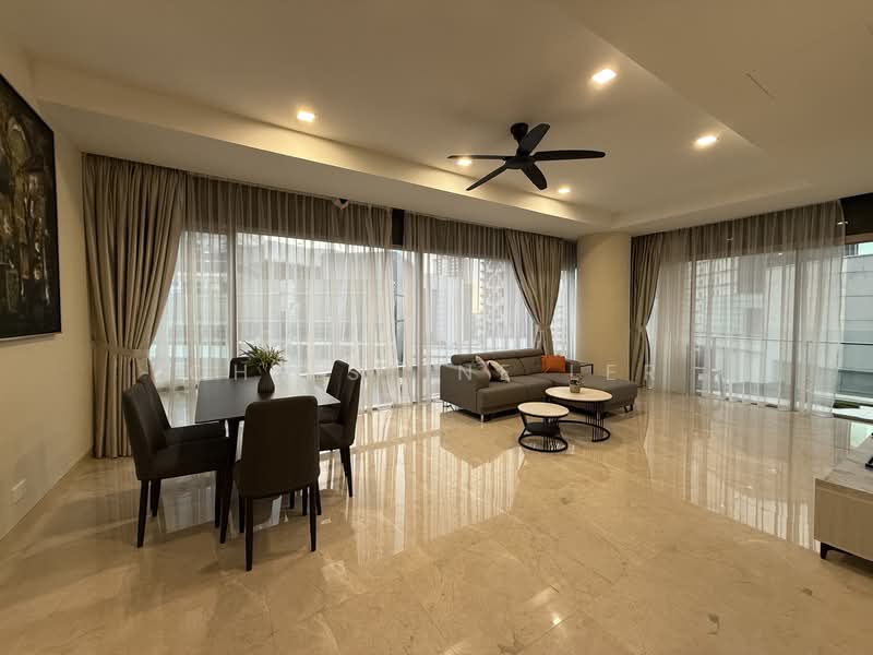 Service Residence for Rent at Pavilion Residences - Christine Ler - Living Room - PropertyGuru.com.my